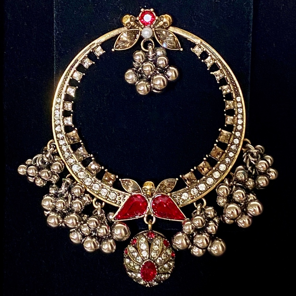Alexander McQueen Gold Plated Swarovski Runway Earrings - Picture 12 of 15